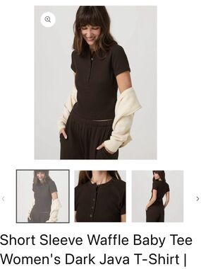 Vuori Short Sleeve Waffle baby tee